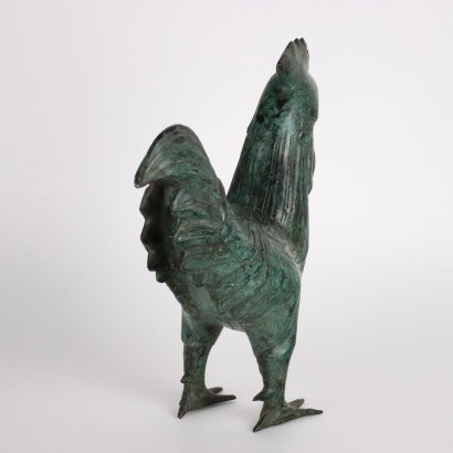 Coq Sculpture en Bronze Italie Années 1930-1940