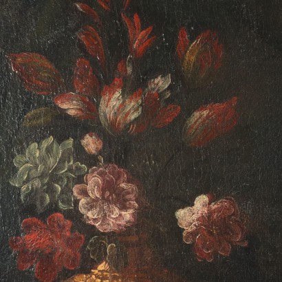 Nature Morte Huile sur Toile Italie XVIIIe Siècle