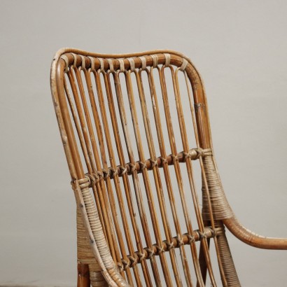 Paire de Fauteuils Bambou Italie Années 1970