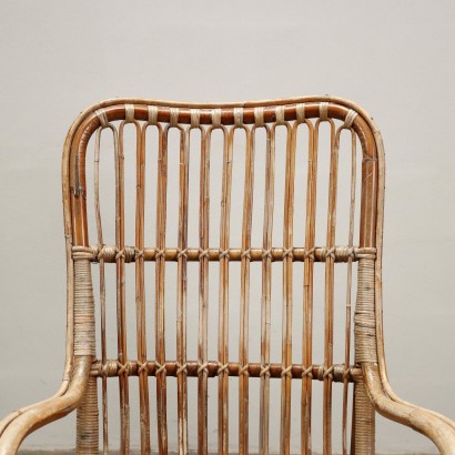 Paire de Fauteuils Bambou Italie Années 1970