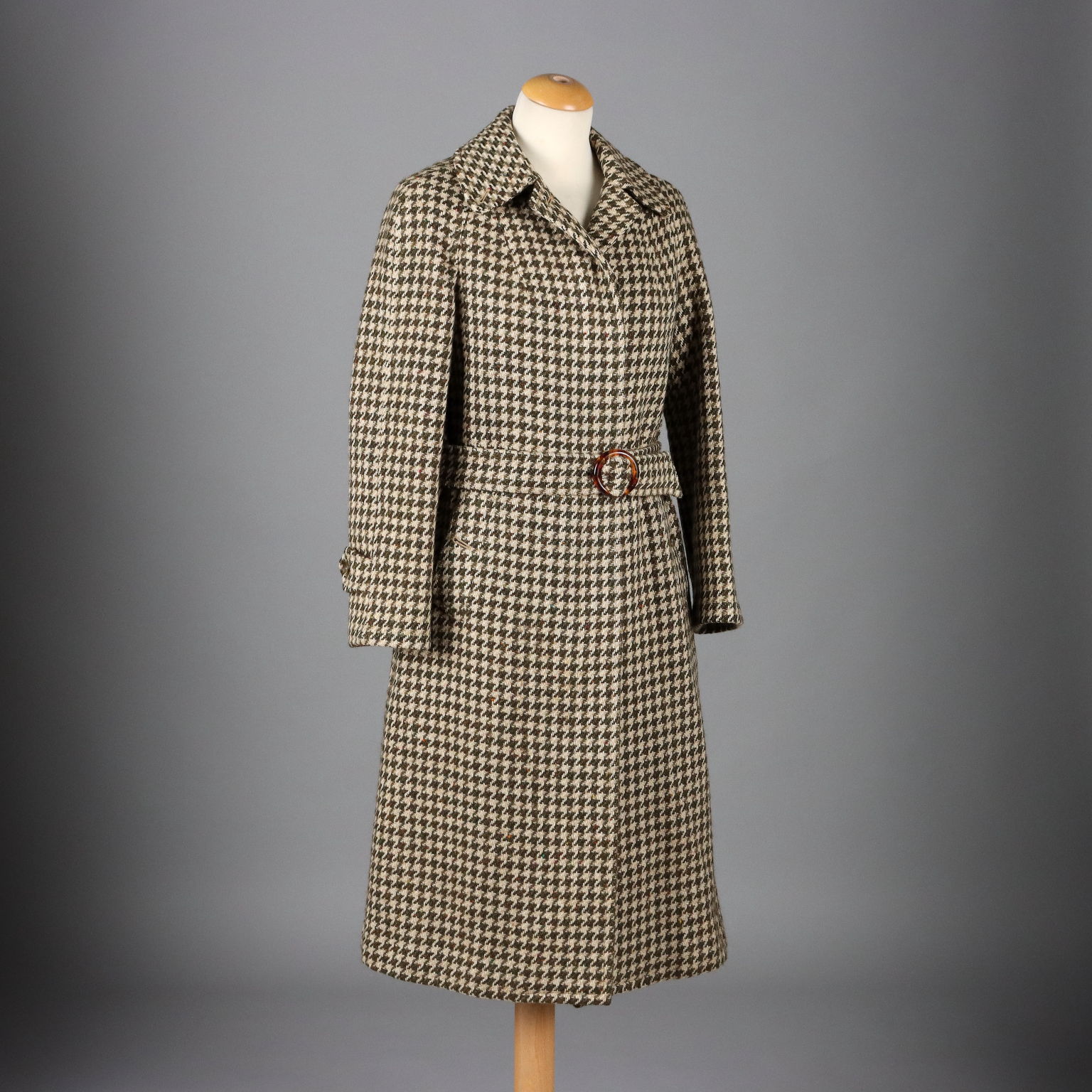 Cappotto Burberrys Vintage Pied de Poule Taglia S