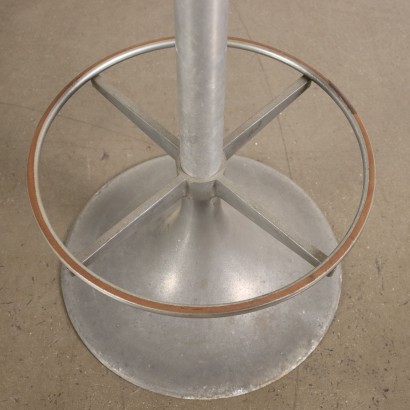 Groupe de 3 Tabourets Simili Cuir Italie Années 1960-1970