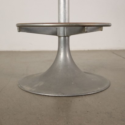 Groupe de 3 Tabourets Simili Cuir Italie Années 1960-1970