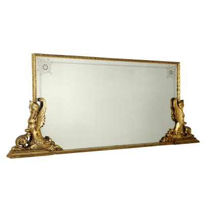 Mirror Gilded Wood Italy XX Century