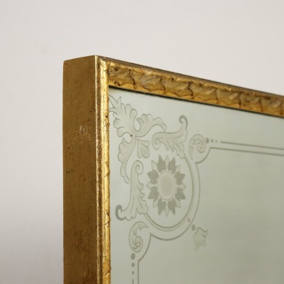 Mirror Gilded Wood Italy XX Century