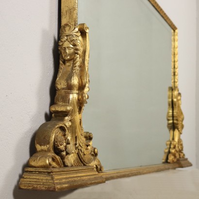 Mirror Gilded Wood Italy XX Century