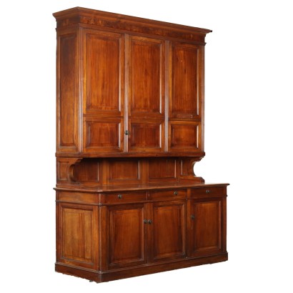 Cupboard Charles X Walnut Italy XIX Century