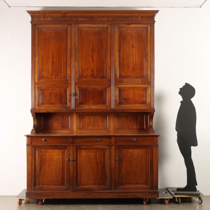 Cupboard Charles X Walnut Italy XIX Century