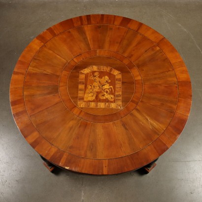 Round Table Empire Walnut Italy XIX Century