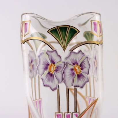 Pair of Vases Art Nouveau Glass Europe XIX-XX Century