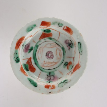 Pair of Fruit Stands Porcelain China XX Century