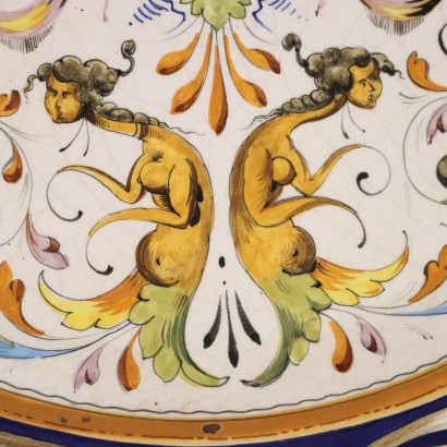 Assiette de Parade Style Néo-Renaissance Italie XXe Siècle