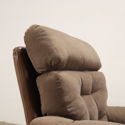 Pair of Armchairs B&B Coronado Leather Italy 1970s