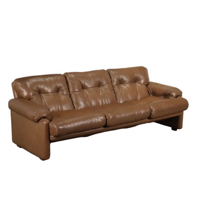 'Coronado' Sofa T. Scarpa for B&B Leather Italy 1970s