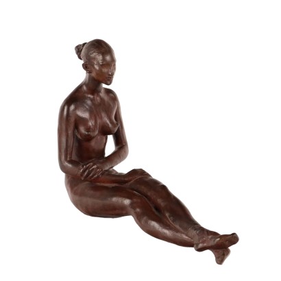 Dancer Sculpture by F. Messina Bronze Italy XX Century