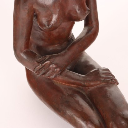 Dancer Sculpture by F. Messina Bronze Italy XX Century