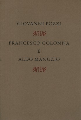 Francesco Colonna e Aldo Manuzio
