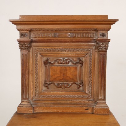 Pair of Bedside Tables Neo-Renaissance Style Walnut Italy XX Century