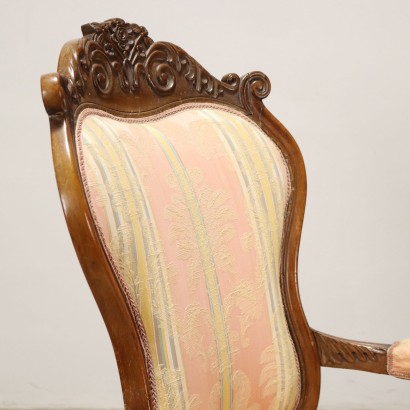 Sessel Louis Philippe Nussholz Italien XIX Jhd