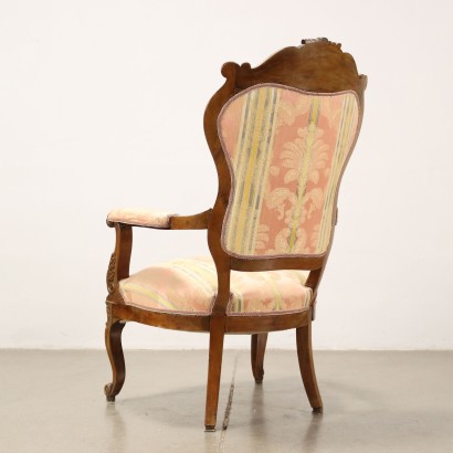 Fauteuil Louis Philippe Noyer Italie XIXe Siècle