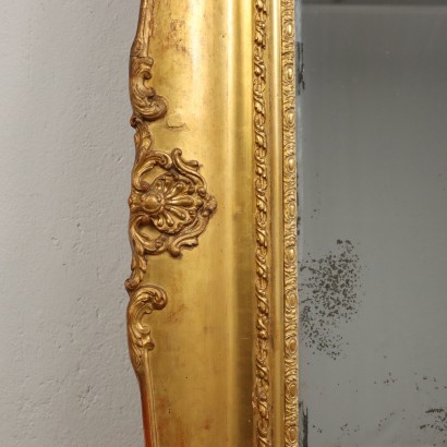 Large Mirror Carved Wood France XIX Century