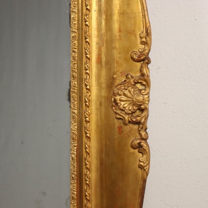 Large Mirror Carved Wood France XIX Century