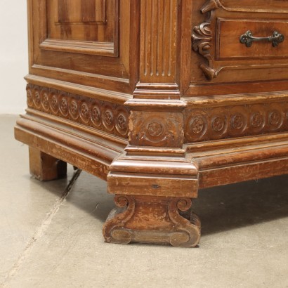 Commode Style Néo-Renaissance Noyer Italie XXe Siècle