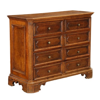 Chest of Drawers Baroque Pear Wood Italy XVIII Century