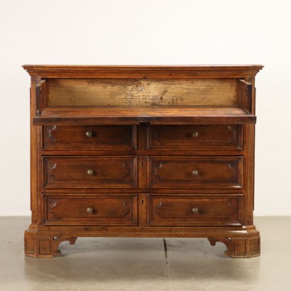 Chest of Drawers Baroque Pear Wood Italy XVIII Century