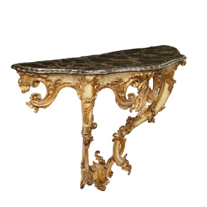 Console Baroque Pin Italie XVIIIe Siècle