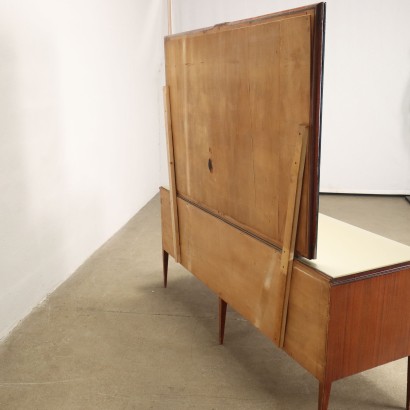 Commode avec Miroir Bois Exotique Italie Années 1960