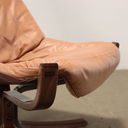 Fauteuil Poltrona Frau Viking Cuir Italie Années 1980