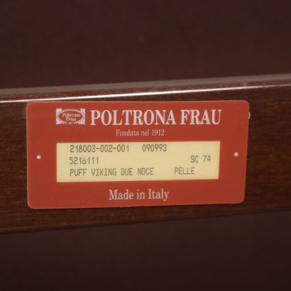 Poltrona Frau Viking Armchair Leather Italy 1980s