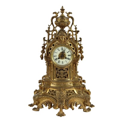 Table Clock Eclecticism Gilded Bronze Europe XIX Century