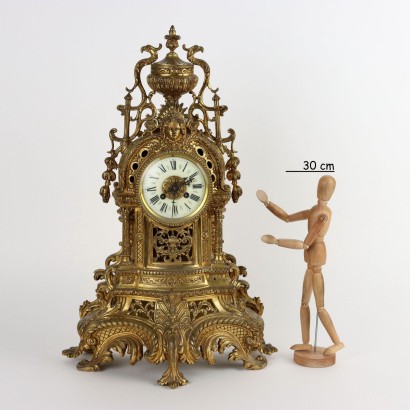 Table Clock Eclecticism Gilded Bronze Europe XIX Century