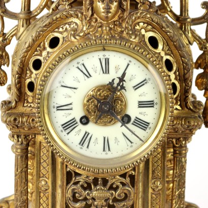 Table Clock Eclecticism Gilded Bronze Europe XIX Century