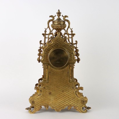 Table Clock Eclecticism Gilded Bronze Europe XIX Century