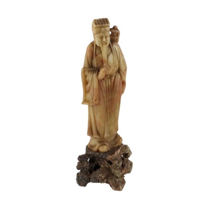Zhang Guo Figura in Pietra Saponaria