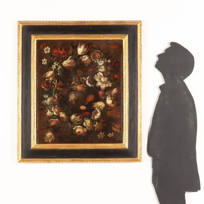 Cuadro de bodegones con flores del siglo XVI