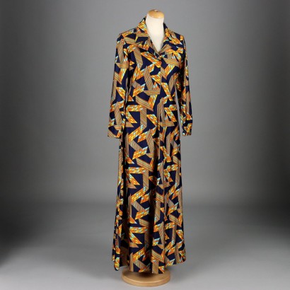 Vintage Kleid Fiber Gr. 42 Italien 1970er