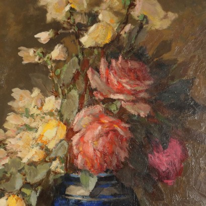 Pintura de Aurelio Catti, Flores en jarrón, Aurelio Catti, Aurelio Catti, Aurelio Catti, Aurelio Catti, Aurelio Catti