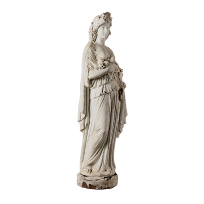 The Allegory of Autumn White Marble Italy XIX Century