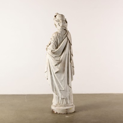 Sculpture l\'Allegorie de l\'Automne Marble Blanc Italie XIXe Siècle