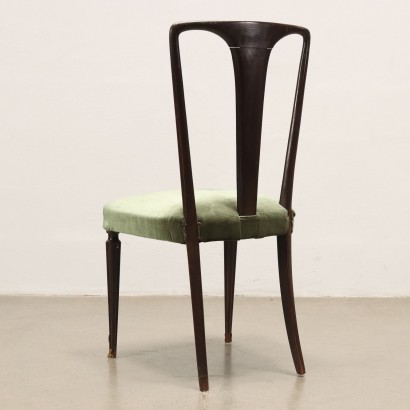 Groupe de 6 Chaises Hêtre Italie Années 1950-1960