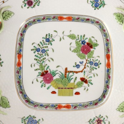 Plateau Herend Hungary Porcelaine Hongrie XXe Siècle