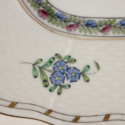 Plateau Herend Hungary Porcelaine Hongrie XXe Siècle