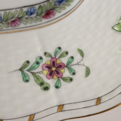 Plateau Herend Hungary Porcelaine Hongrie XXe Siècle