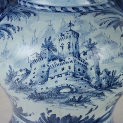 Vase von L. Grosso Albisola Keramik Italien XX Jhd