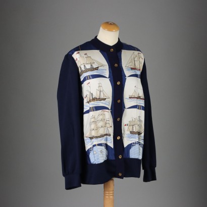 Cardigan Hermès Vintage in Lana e Seta