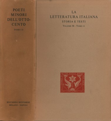 Poeti minori dell'Ottocento tomo II